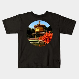 Golden Pagoda, Nan Lian Garden, Hong Kong Kids T-Shirt